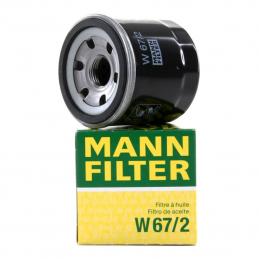 MANN Фильтр масл. W67/2 Chevrolet Aveo T200 1.2 06>/Spark 0.8/1.0 05> (OC215)